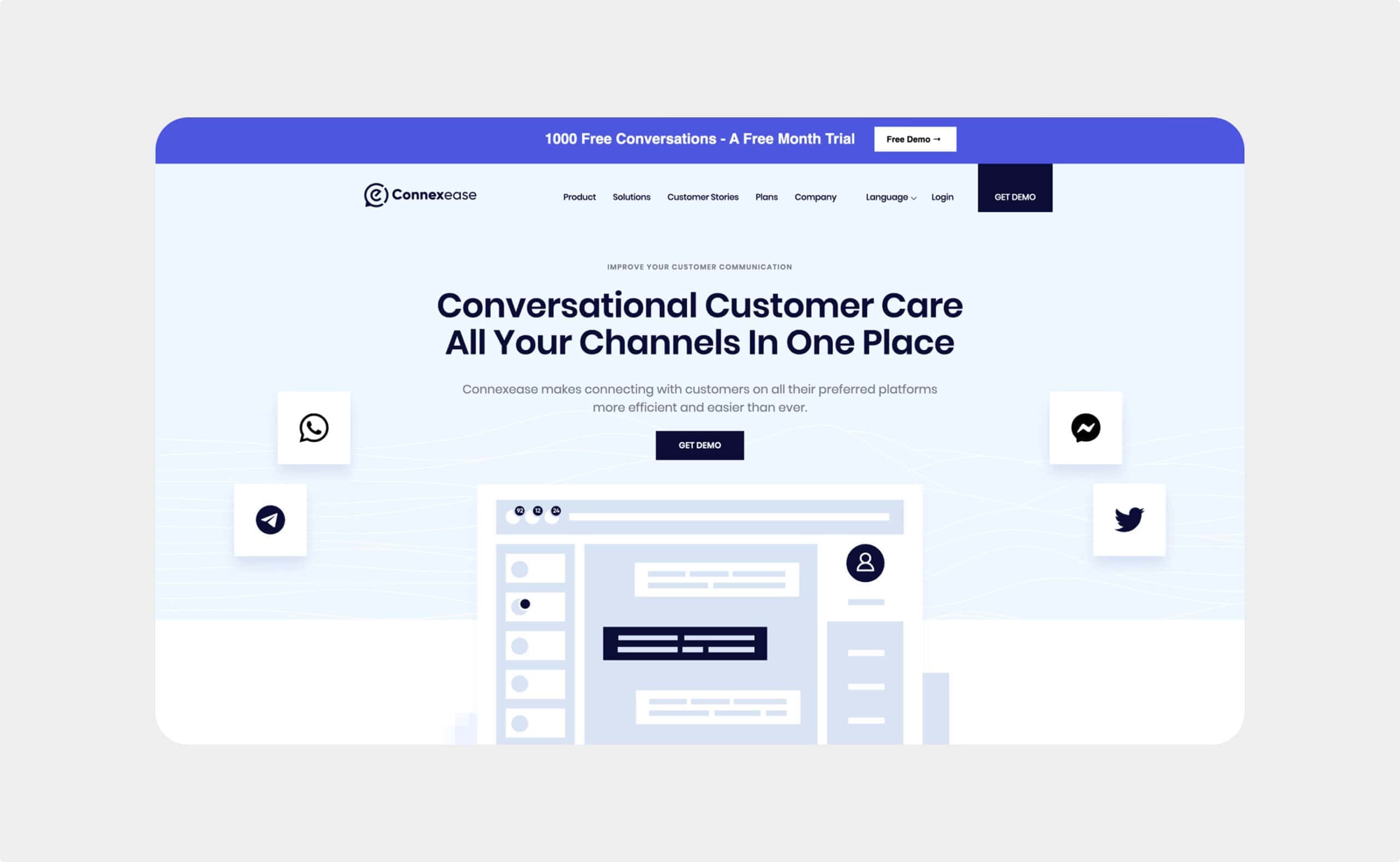 Connexease website preview