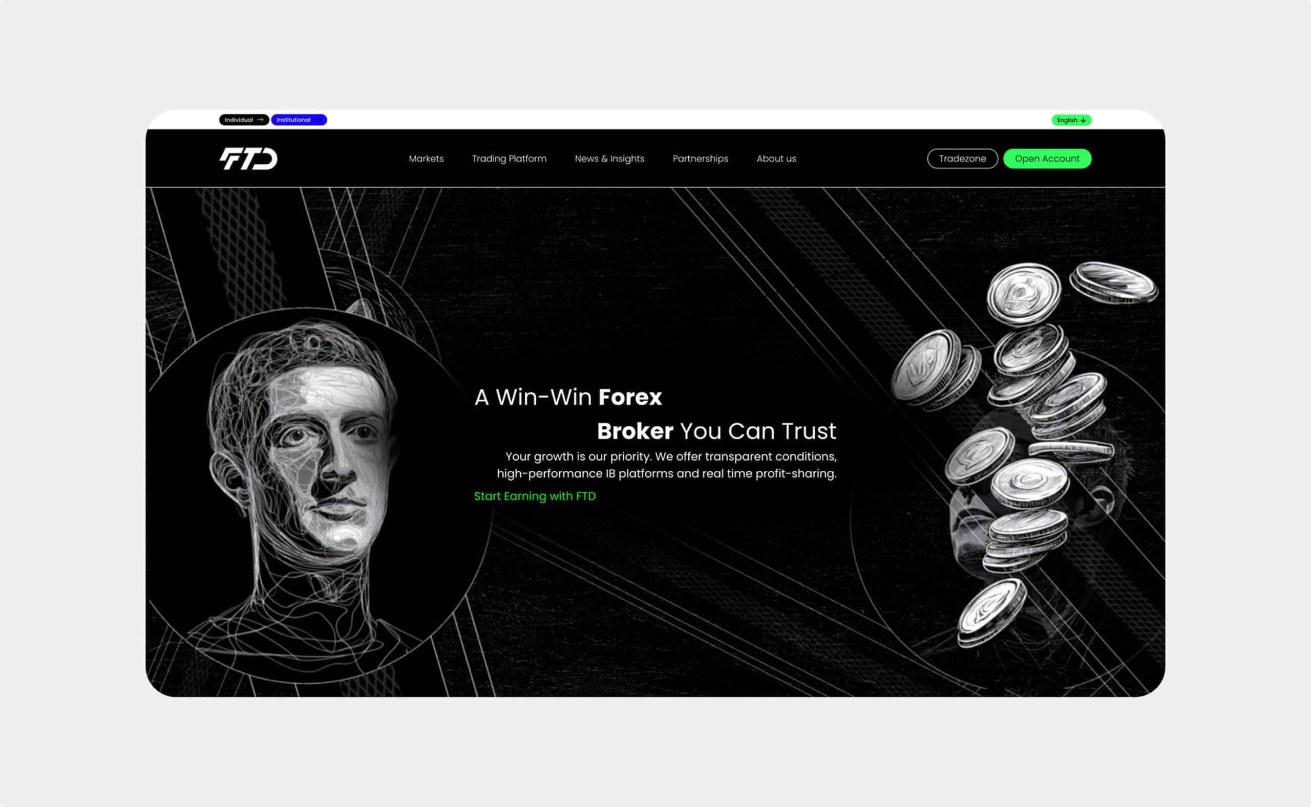 FTD System website preview