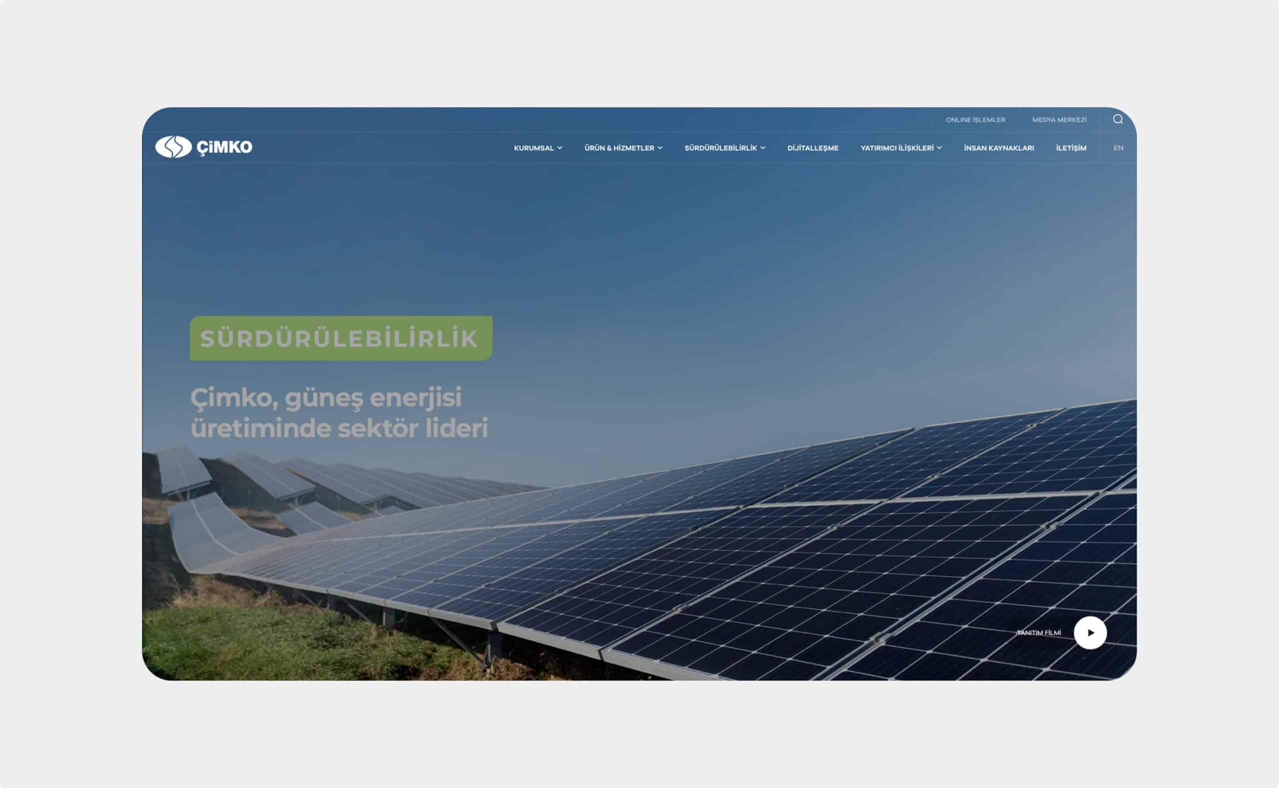 Çimko website preview