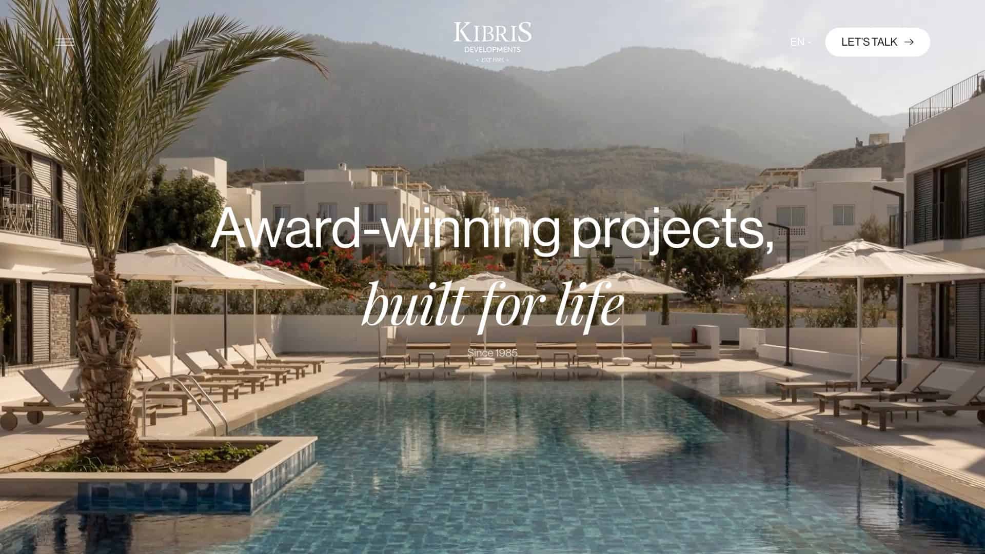 Kıbrıs Developments website
