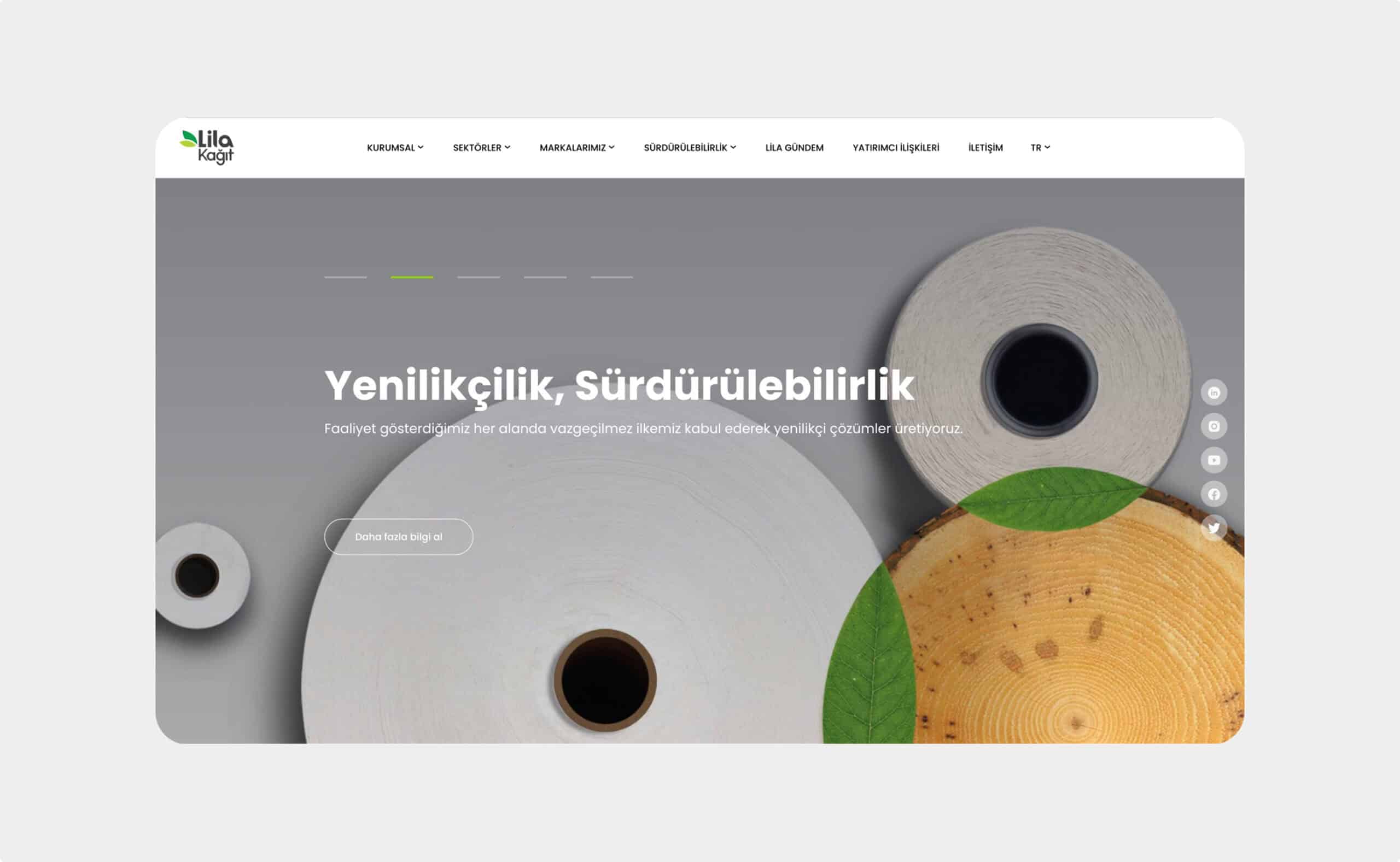 Lila Kağıt website preview